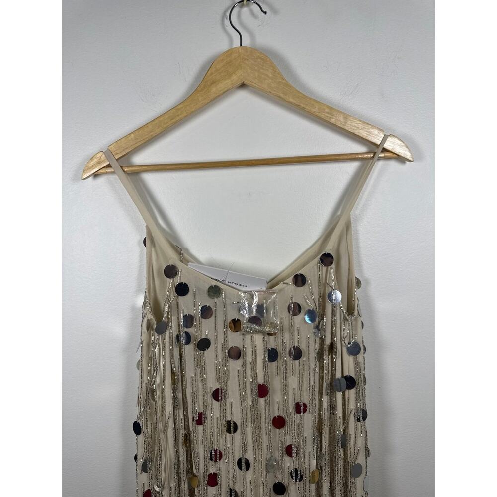 French Connection Baani Fringe Sequin Jumpsuit Party, Rave, New Years- NWT - Picture 8 of 10